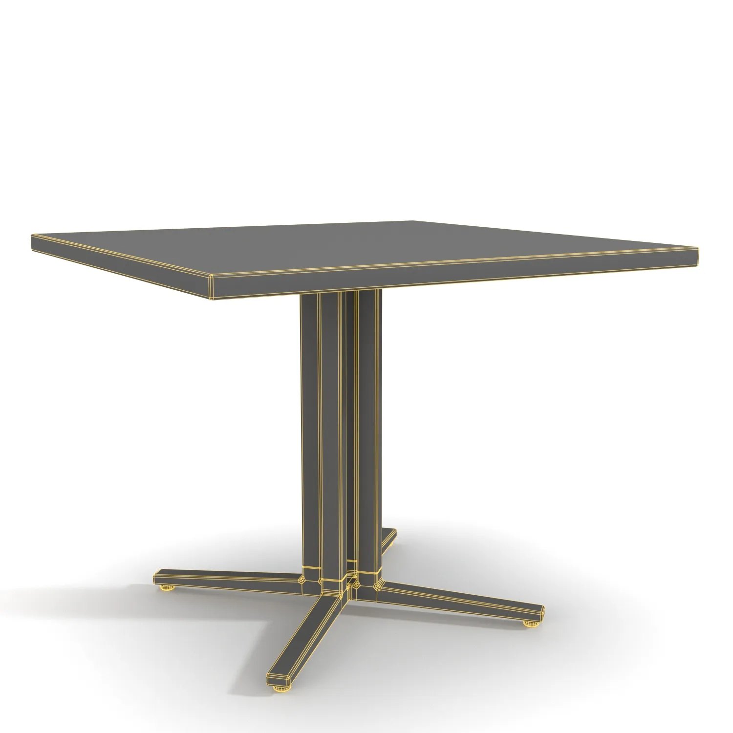 Metal Base Standing Height Squire Table PBR 3D Model_07